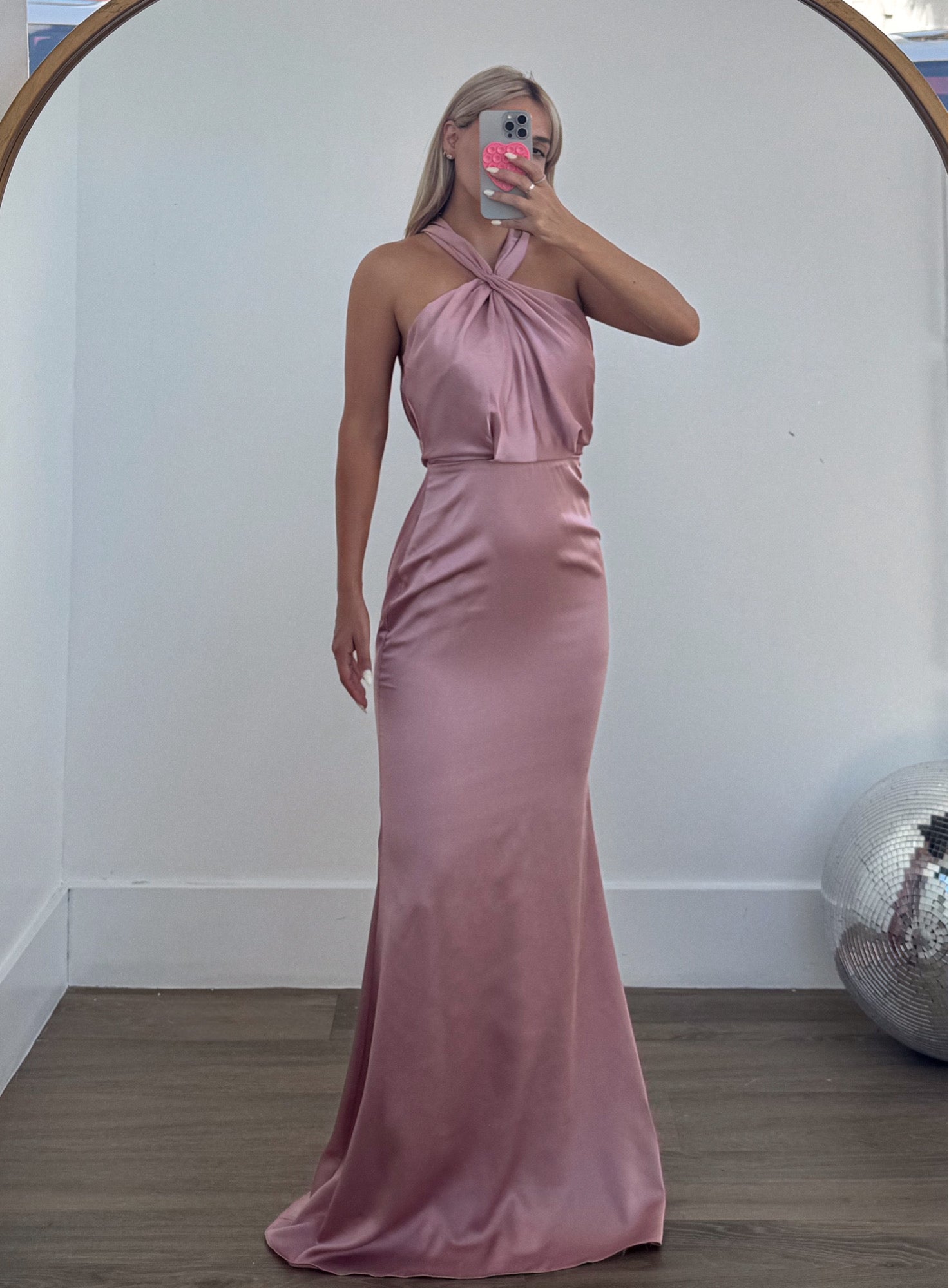 Exclusive Cross Neck Cut Out Back Satin Maxi Dress - Perfect for Special Events - Maa Boutique Exclusive Cross Neck Cut Out Back Satin Maxi Dress - Perfect for Special Events - Maa Boutique