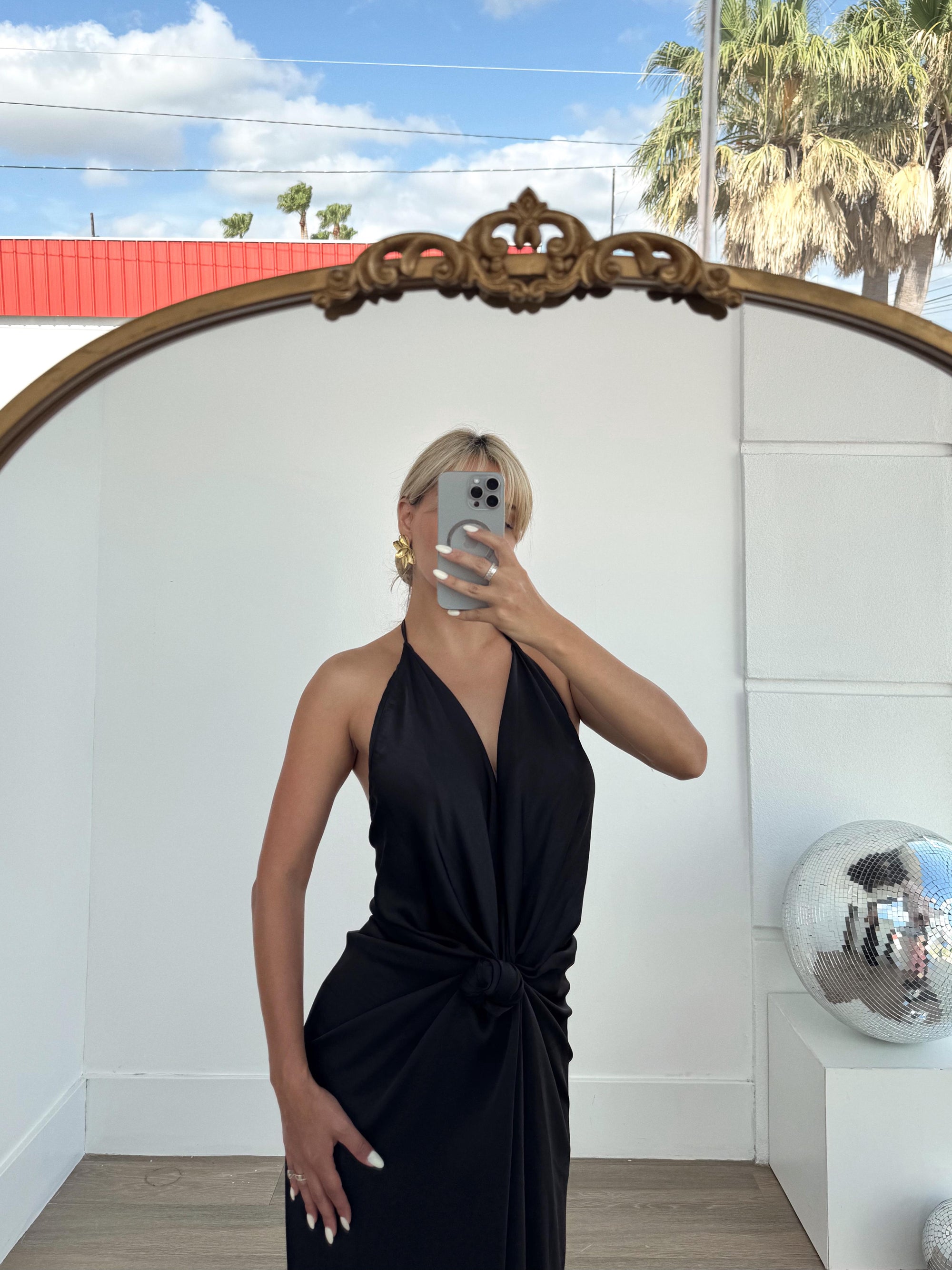 Knot Front Maxi Dress