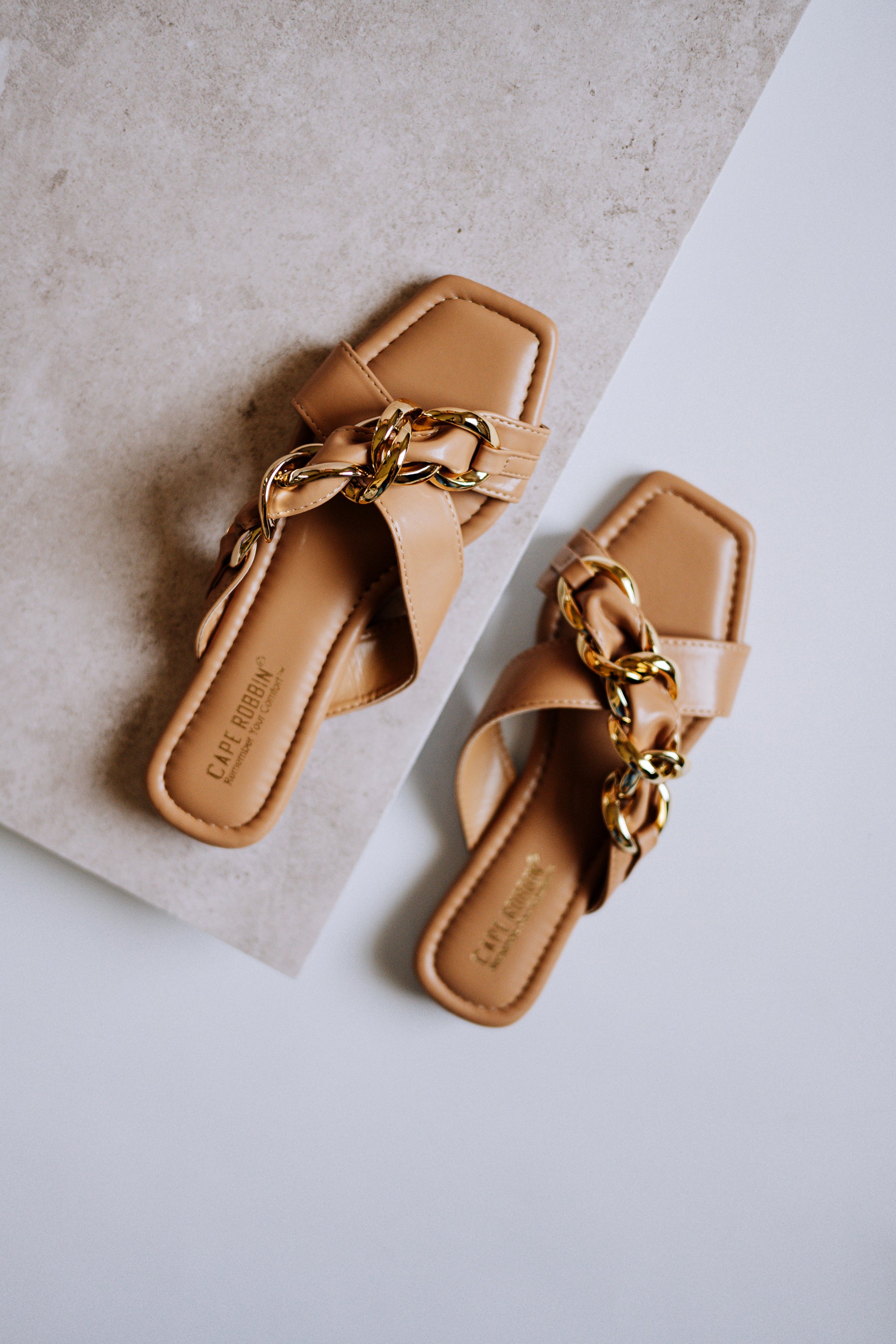 Tizia Nude Slipper Sandals